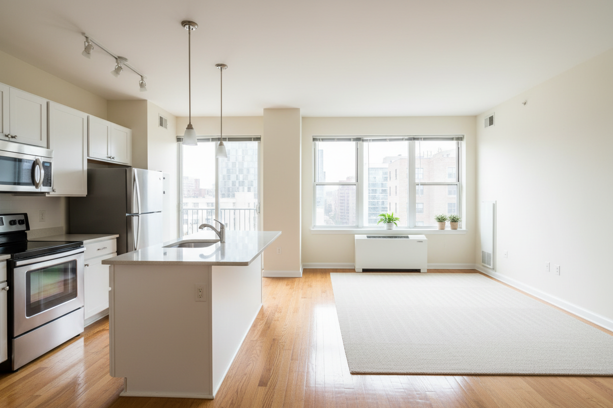 Pristine rental property ready for tenant turnover