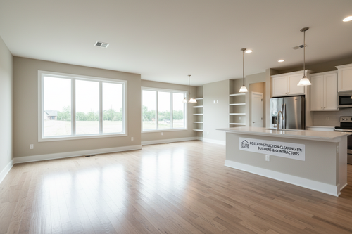 Newly constructed home cleaned and ready for occupancy